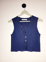 Chaleco tipo Gillet azul marino